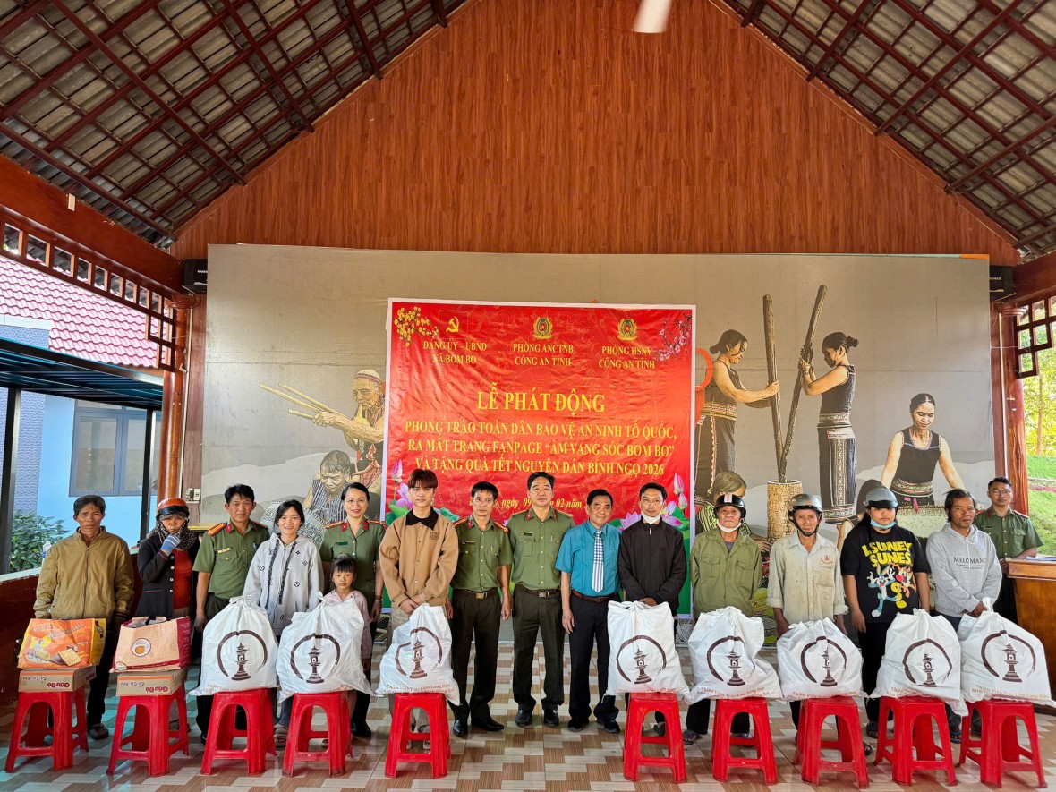 Công an tỉnh Đồng Nai: Đẩy mạnh an sinh xã hội, dân vận gắn với phát động phong trào toàn dân bảo vệ ANTQ tại xã Bom Bo