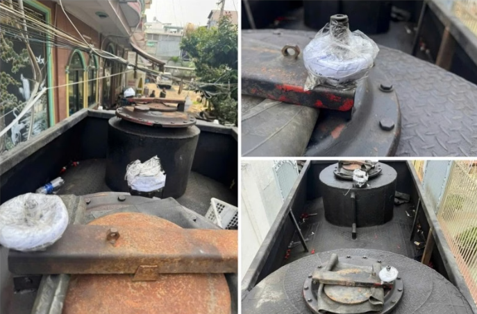 Xe bồn bị niêm phong. Ảnh: CAND Xe bồn bị niêm phong. Ảnh: CAND