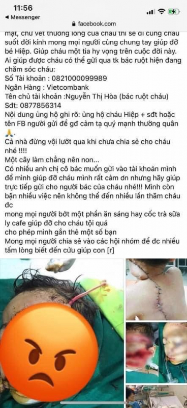 Đối tượng dùng hình ảnh các số phận bi thảm để kêu gọi lừa đảo tiền từ thiện sa lưới -0