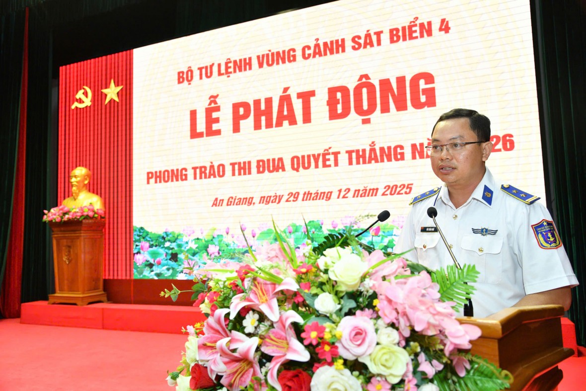 BTL Vùng Cảnh sát biển 4 quyết tâm thi đua hoàn thành thắng lợi nhiệm vụ năm 2026 BTL Vùng Cảnh sát biển 4 quyết tâm thi đua hoàn thành thắng lợi nhiệm vụ năm 2026