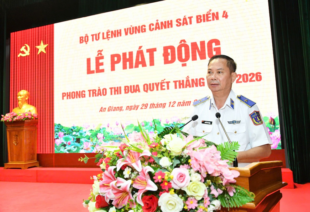 BTL Vùng Cảnh sát biển 4 quyết tâm thi đua hoàn thành thắng lợi nhiệm vụ năm 2026 BTL Vùng Cảnh sát biển 4 quyết tâm thi đua hoàn thành thắng lợi nhiệm vụ năm 2026
