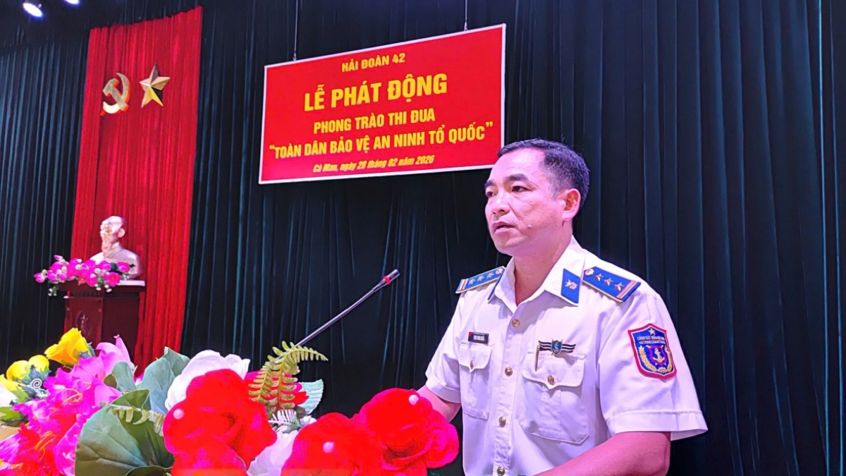 Hải đoàn 42 phát động Phong trào thi đua “Toàn dân bảo vệ an ninh Tổ quốc”