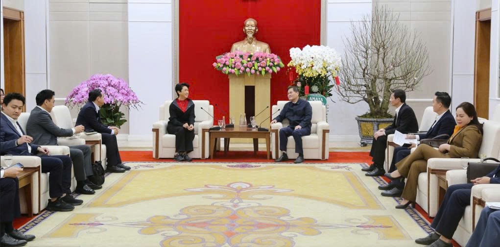 Quang cảnh buổi tiếp.