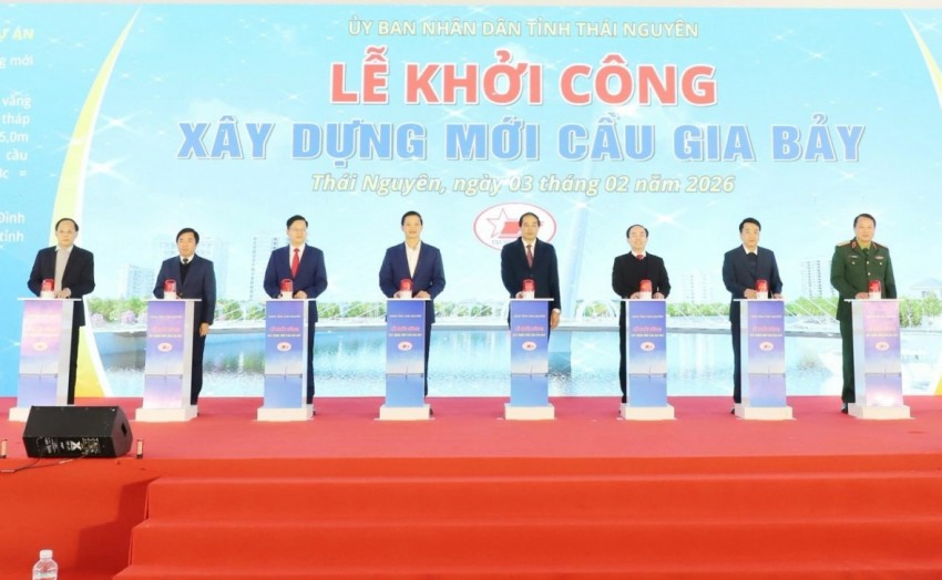 Cầu Gia Bảy khởi công, tạo tuyến kết nối chiến lược qua sông Cầu