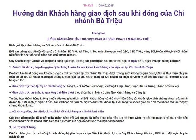 Chứng khoán EVS: Đóng cửa chi nhánh, lợi nhuận 'bốc hơi' 92% và rắc rối trái phiếu chưa hồi kết - Ảnh 1