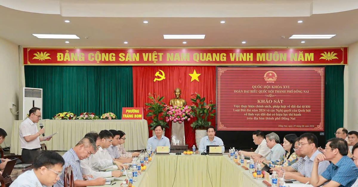 Đoàn đại biểu Quốc hội TP Đồng Nai khảo sát việc thực hiện Luật Đất đai năm 2024 tại cơ sở