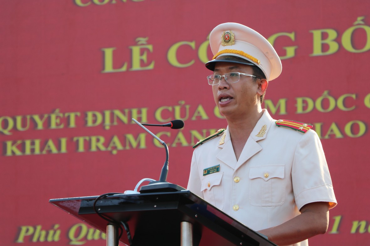 Lễ công bố thành lập Trạm Cảnh sát giao thông Phú Quốc Lễ công bố thành lập Trạm Cảnh sát giao thông Phú Quốc