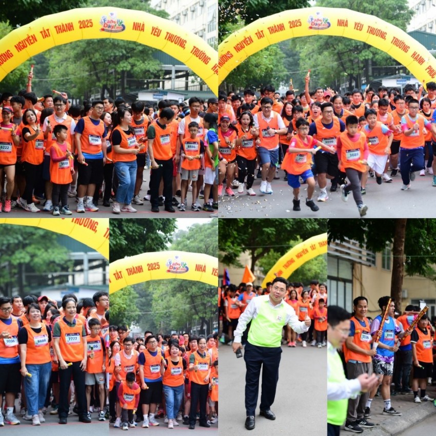 Điểm nhấn của Ngày hội Gia đình Nguyễn Tất Thành – Nhà yêu thương, Trường hạnh phúc là giải chạy tiếp sức, thu hút gần 800 người đăng ký tham gia. Không đặt nặng thành tích, giải chạy được tổ chức như một biểu tượng của tinh thần đồng hành: từng bước chạy là sự tiếp nối, tin tưởng và sẻ chia. Điểm nhấn của Ngày hội Gia đình Nguyễn Tất Thành – Nhà yêu thương, Trường hạnh phúc là giải chạy tiếp sức, thu hút gần 800 người đăng ký tham gia. Không đặt nặng thành tích, giải chạy được tổ chức như một biểu tượng của tinh thần đồng hành: từng bước chạ