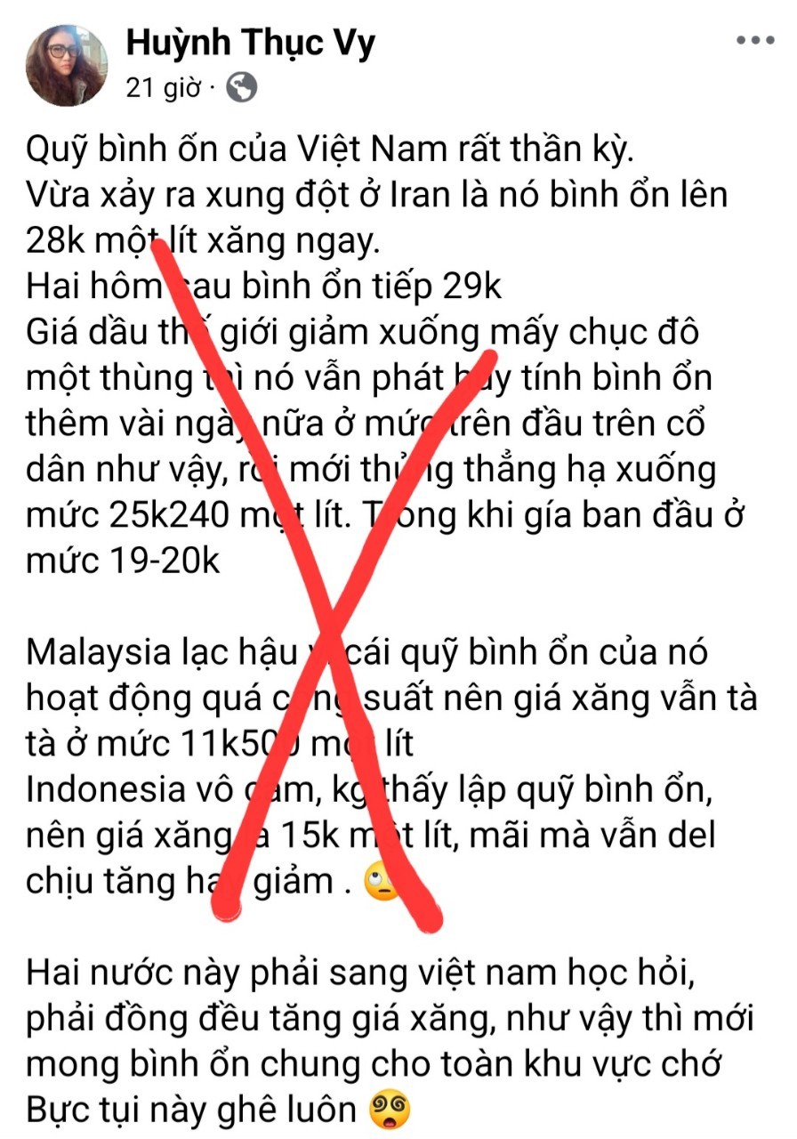 Bài đăng trên Facebook cá nhân của đối tượng Huỳnh Thục Vy – phường Buôn Hồ. (Ảnh: Công an tỉnh Đắk Lắ k)