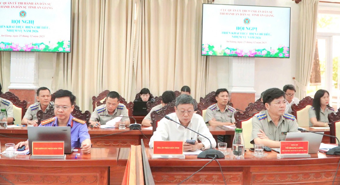 Thi hành án dân sự tỉnh An Giang: Vượt khó hoàn thành xuất sắc nhiệm vụ năm 2025