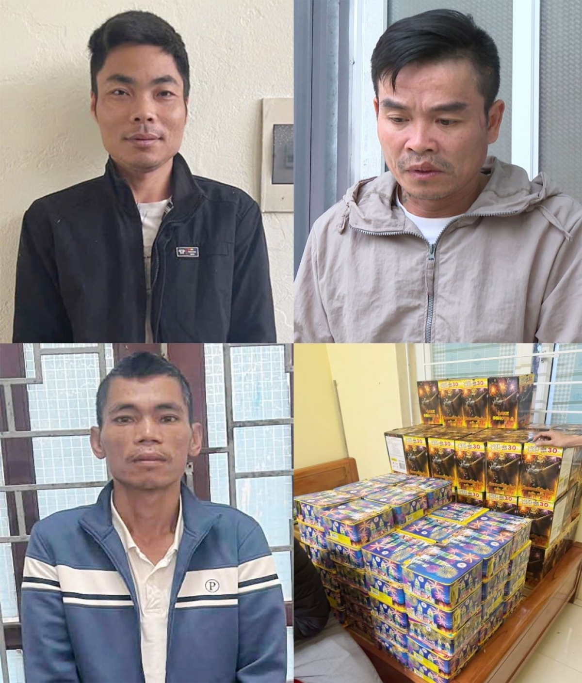 Bắt giữ 3 đối tượng mua bán và tàng trữ gần 300 kg pháo hoa nổ trái phép