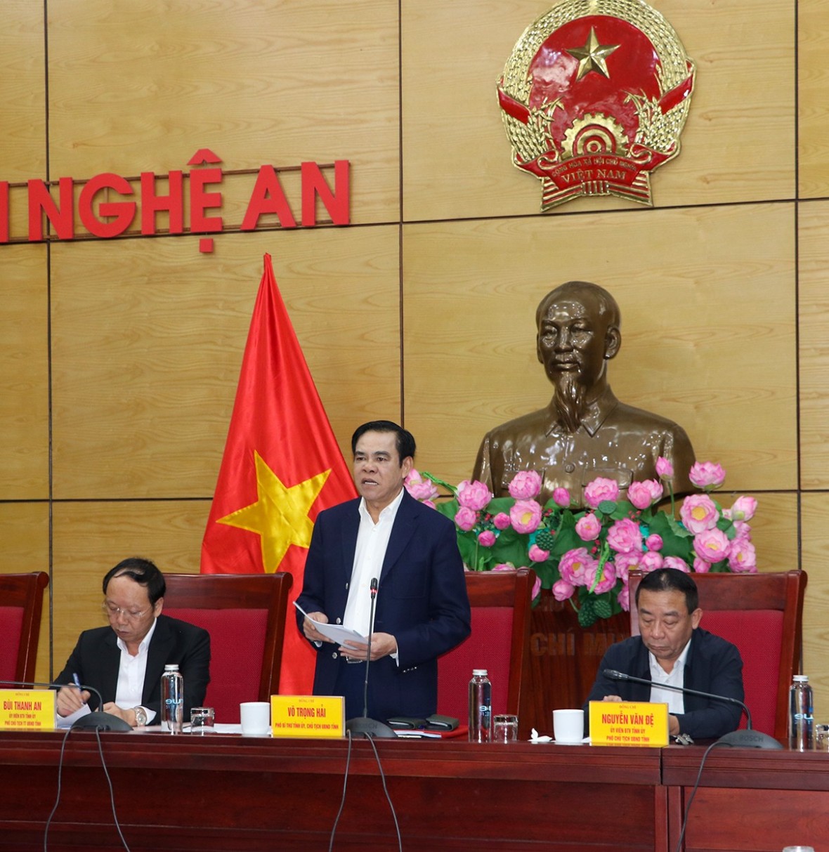 Chủ tịch UBND tỉnh Nghệ An Võ Trọng Hải yêu cầu đảm bảo các điều kiện để khởi công cao tốc Vinh - Thanh Thủy vào 30/4/2026.