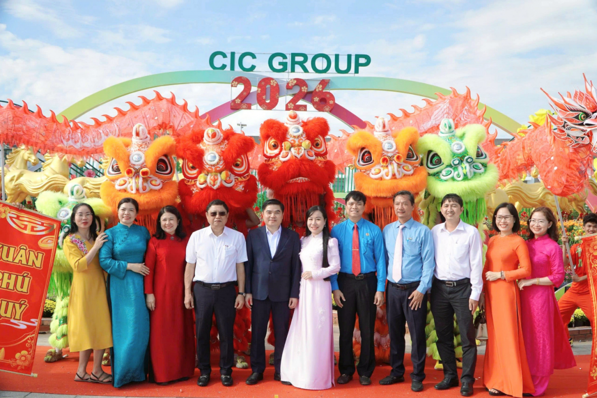 CIC Group khai mạc Đường hoa Xuân Bính Ngọ 2026 tại Quảng trường Tú Xương - Khu đô thị Tây Bắc (An Giang)
