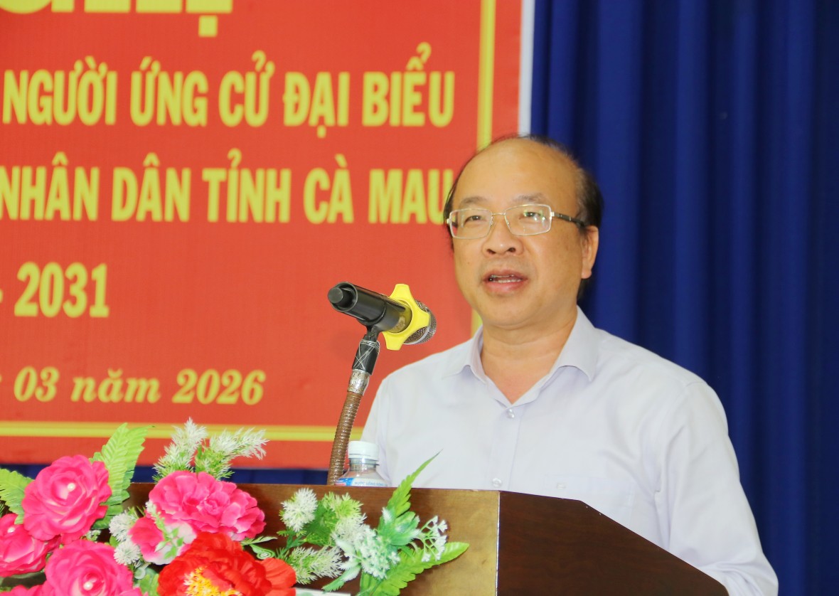 Ứng cử viên ĐBQH khóa XVI cam kết hành động vì sự phát triển của xã Phú Tân, Cà Mau Ứng cử viên ĐBQH khóa XVI cam kết hành động vì sự phát triển của xã Phú Tân, Cà Mau