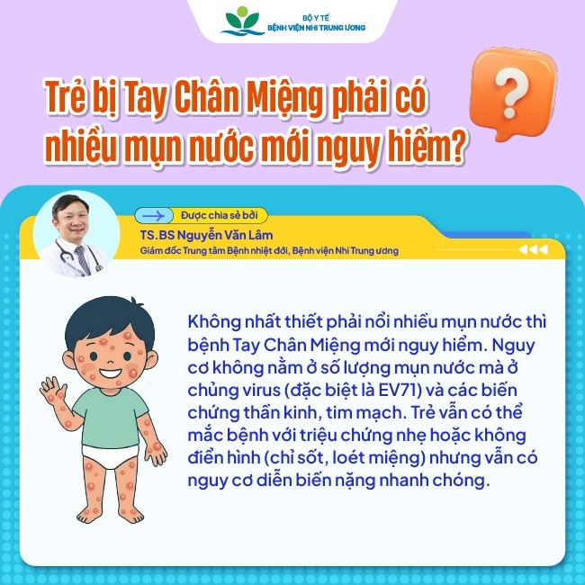 Từ đầu năm 2026 đến nay có gần 3.000 trẻ được chẩn đoán mắc tay chân miệng