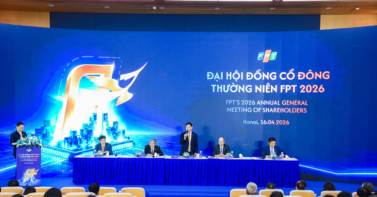 ĐHĐCĐ 2026: Cổ phiếu FPT rớt sâu giữa lúc thị trường thăng hoa, Chủ tịch Trương Gia Bình chỉ đích danh 'thủ phạm'