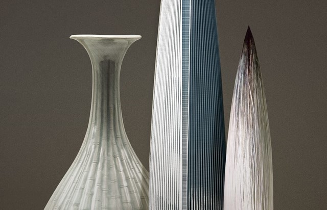 Thiết kế h&igrave;nh d&aacute;ng của t&ograve;a th&aacute;p l&agrave; sự h&ograve;a quyện giữa h&igrave;nh dạng chiếc b&igrave;nh gốm v&agrave; chiếc b&uacute;t l&ocirc;ng, 2 chủ thể&nbsp;đại diện cho vẻ đẹp truyền thống của H&agrave;n Quốc với những đường cong đơn giản v&agrave; mềm mại.