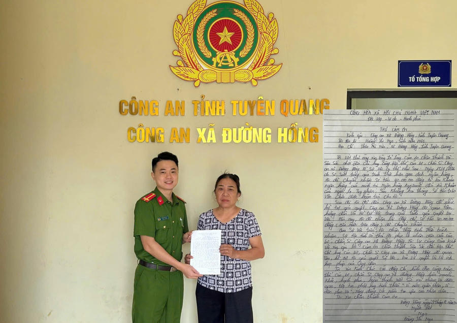 Người phụ nữ ở Tuyên Quang nhận lại 40 triệu đồng sau 2 tháng chuyển nhầm