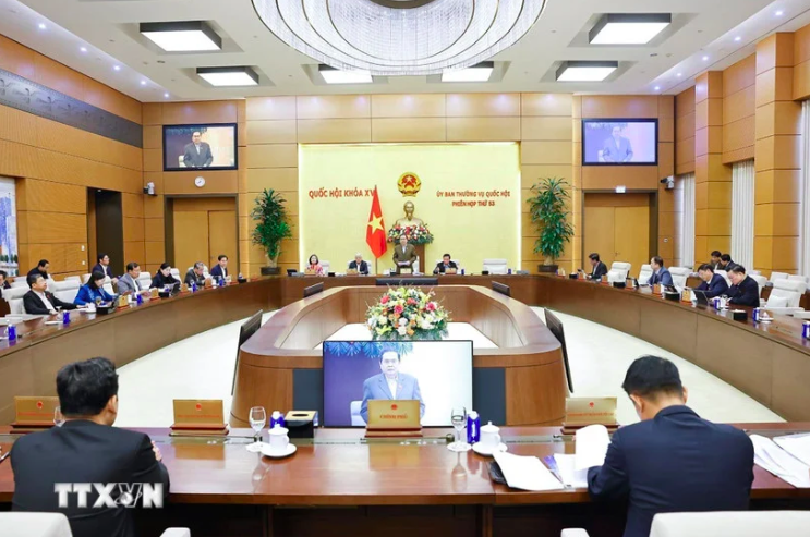 Một phiên họp của Ủy ban Thường vụ Quốc hội. (Ảnh: Doãn Tấn/TTXVN)