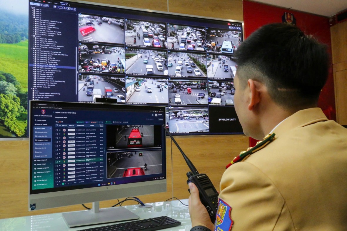 CSGT Hà Nội triển khai lực lượng bảo đảm TTATGT phục vụ sơ duyệt, diễn tập phương án bảo vệ Đại hội XIV