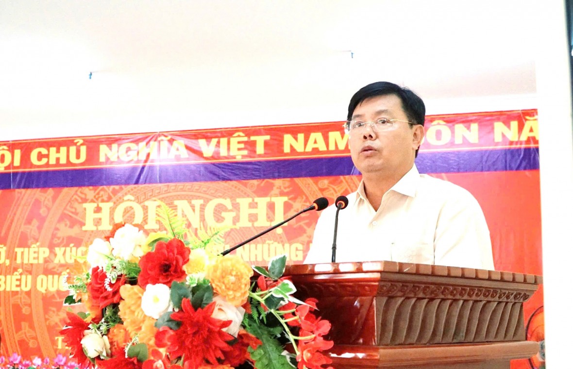 Đặc khu Thổ Châu (An Giang): Người ứng cử đại biểu Quốc hội khóa XVI gặp gỡ, tiếp xúc cử tri