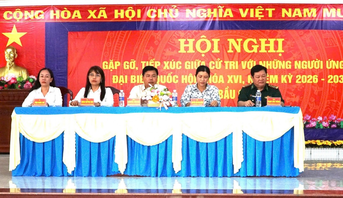 Đặc khu Thổ Châu (An Giang): Người ứng cử đại biểu Quốc hội khóa XVI gặp gỡ, tiếp xúc cử tri