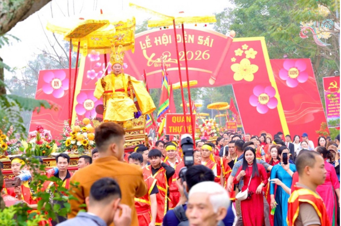 Uy nghiêm nghi lễ rước Vua giả cầu quốc thái dân an Uy nghiêm nghi lễ rước Vua giả cầu quốc thái dân an