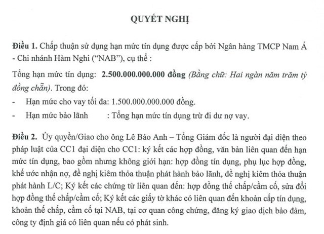 Tổng Công ty Xây dựng Số 1 (CC1) tiếp tục được cấp hạn mức tín dụng 2.500 tỷ - Ảnh 1