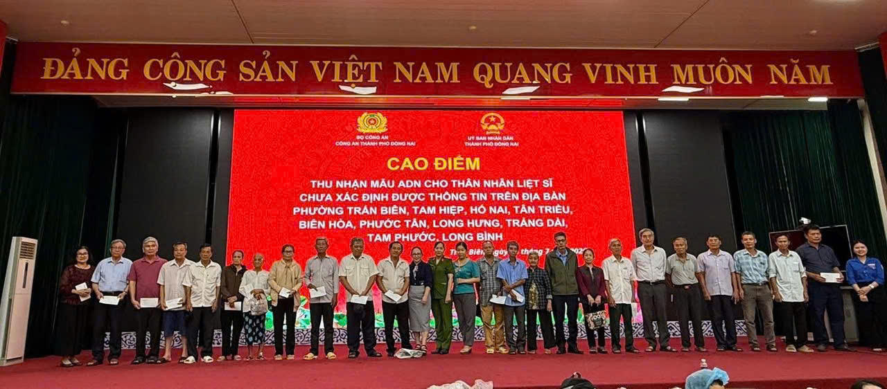 Đồng Nai: Phường Phước Tân hỗ trợ thân nhân liệt sĩ tham gia thu nhận mẫu ADN, góp phần xác định danh tính liệt sĩ