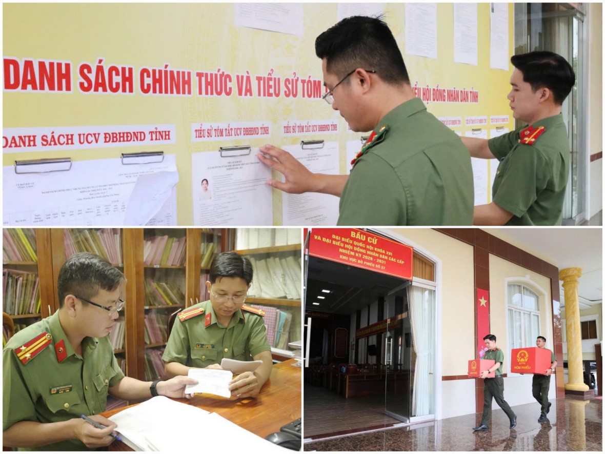 Công an Cà Mau triển khai “nhiệm vụ kép”, sẵn sàng cho ngày bầu cử Công an Cà Mau triển khai “nhiệm vụ kép”, sẵn sàng cho ngày bầu cử