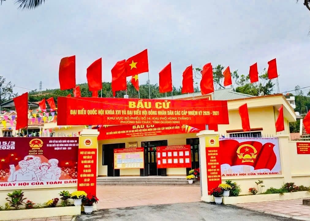 Quảng Ninh rực rỡ cờ hoa hướng về ngày bầu cử