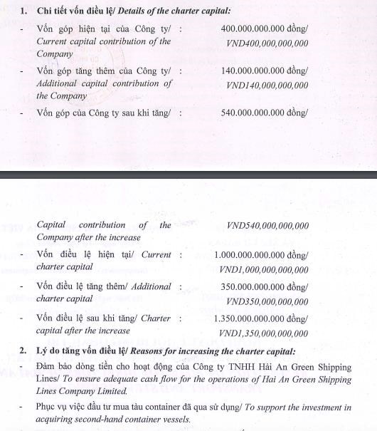 Vận tải và Xếp dỡ Hải An (HAH) rót thêm 140 tỷ đồng vào Hải An Green Shipping Lines - Ảnh 1