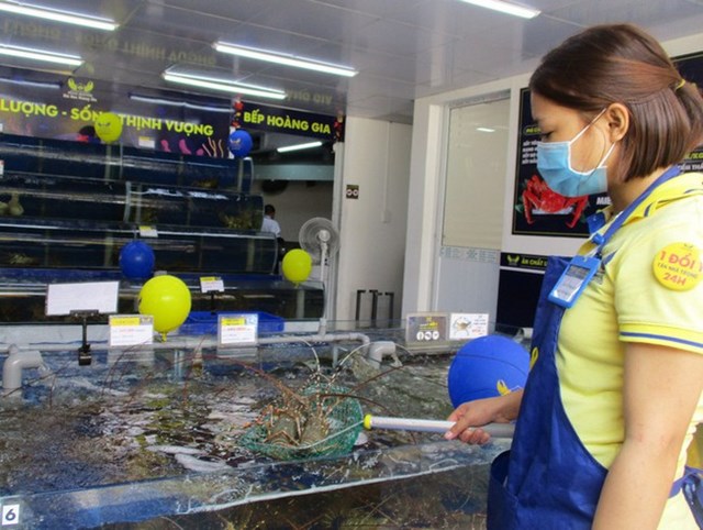 T&ocirc;m h&ugrave;m tại một hệ thống b&aacute;n lẻ ở TP HCM. Ảnh: Ngọc &Aacute;nh