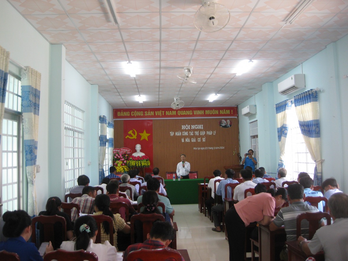 Hội nghị tập huấn CTMTQG tại xã Hòa Lợi, huyện Giồng Riềng (nay là xã Hòa Hưng, An Giang) -Ảnh minh họa