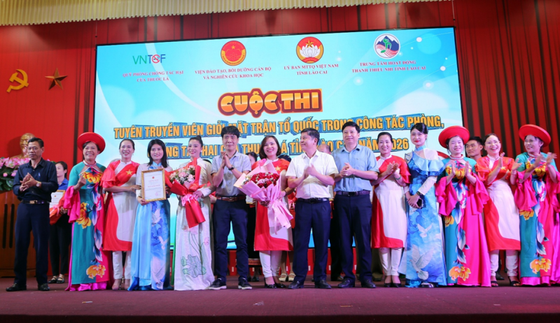 LAN TỎA THÔNG ĐIỆP XÂY DỰNG CỘNG ĐỒNG KHÔNG KHÓI THUỐC TỪ CUỘC THI TUYÊN TRUYỀN VIÊN GIỎI MẶT TRẬN TỔ QUỐC TỈNH LÀO CAI