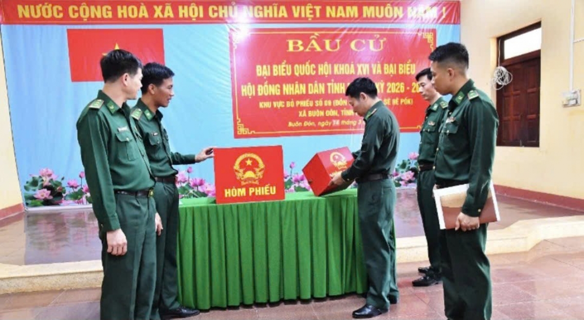 Biên phòng Đắk Lắk hoàn tất chuẩn bị bầu cử sớm trên tuyến biên giới