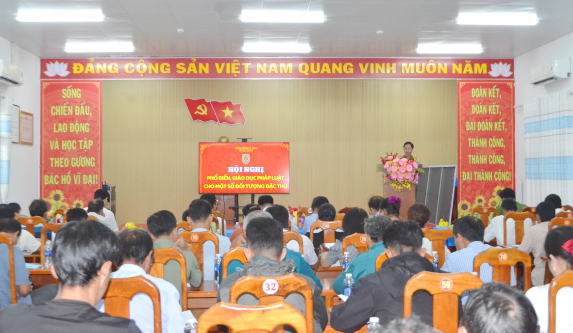 Cà Mau tăng cường phổ biến pháp luật cho các đối tượng đặc thù ở cơ sở