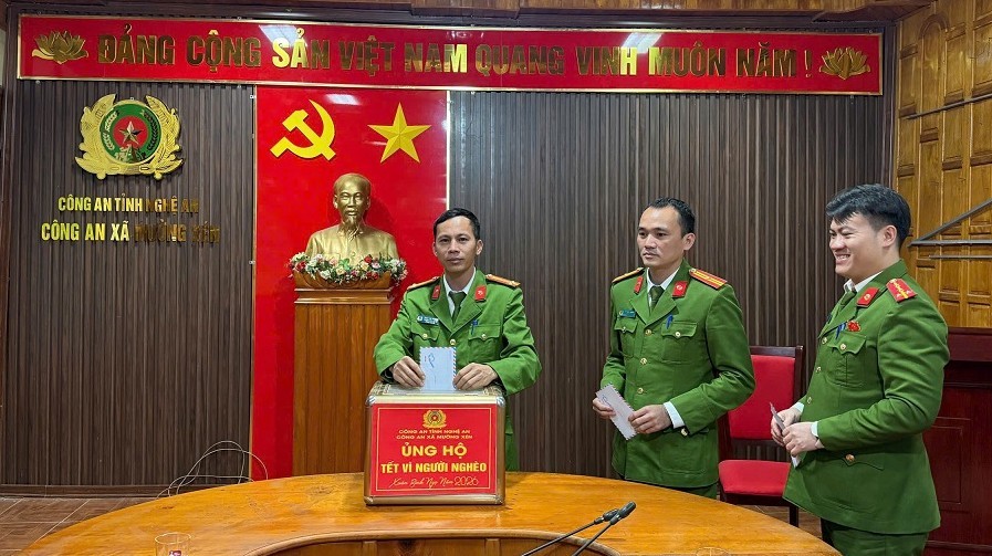 Công an xã Mường Xén với phong trào ba nhất