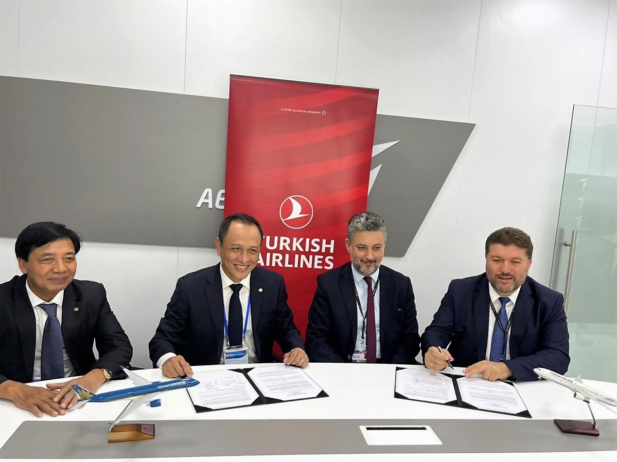 Vietnam Airlines và Turkish Airlines hợp tác vận tải hàng không giữa Việt Nam và Thổ Nhĩ Kỳ