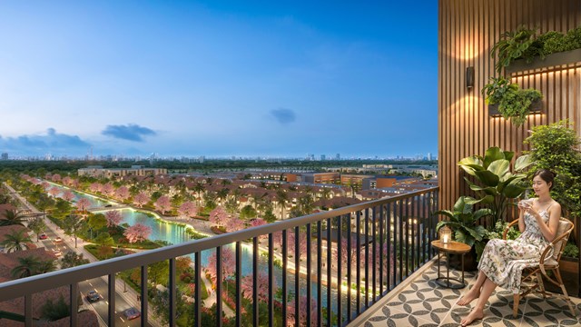 Kh&ocirc;ng gian sống xanh, gần gũi thi&ecirc;n nhi&ecirc;n hiếm c&oacute;. (Ảnh phối cảnh: Sun Property) &nbsp;