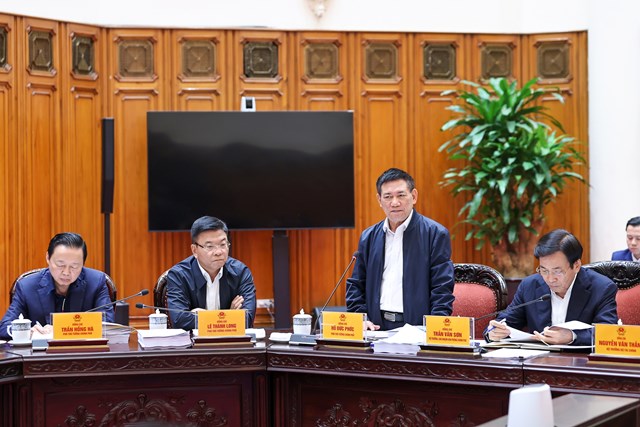 Ph&oacute; Thủ tướng Ch&iacute;nh phủ Hồ Đức Phớc ph&aacute;t biểu - Ảnh: VGP/Nhật Bắc