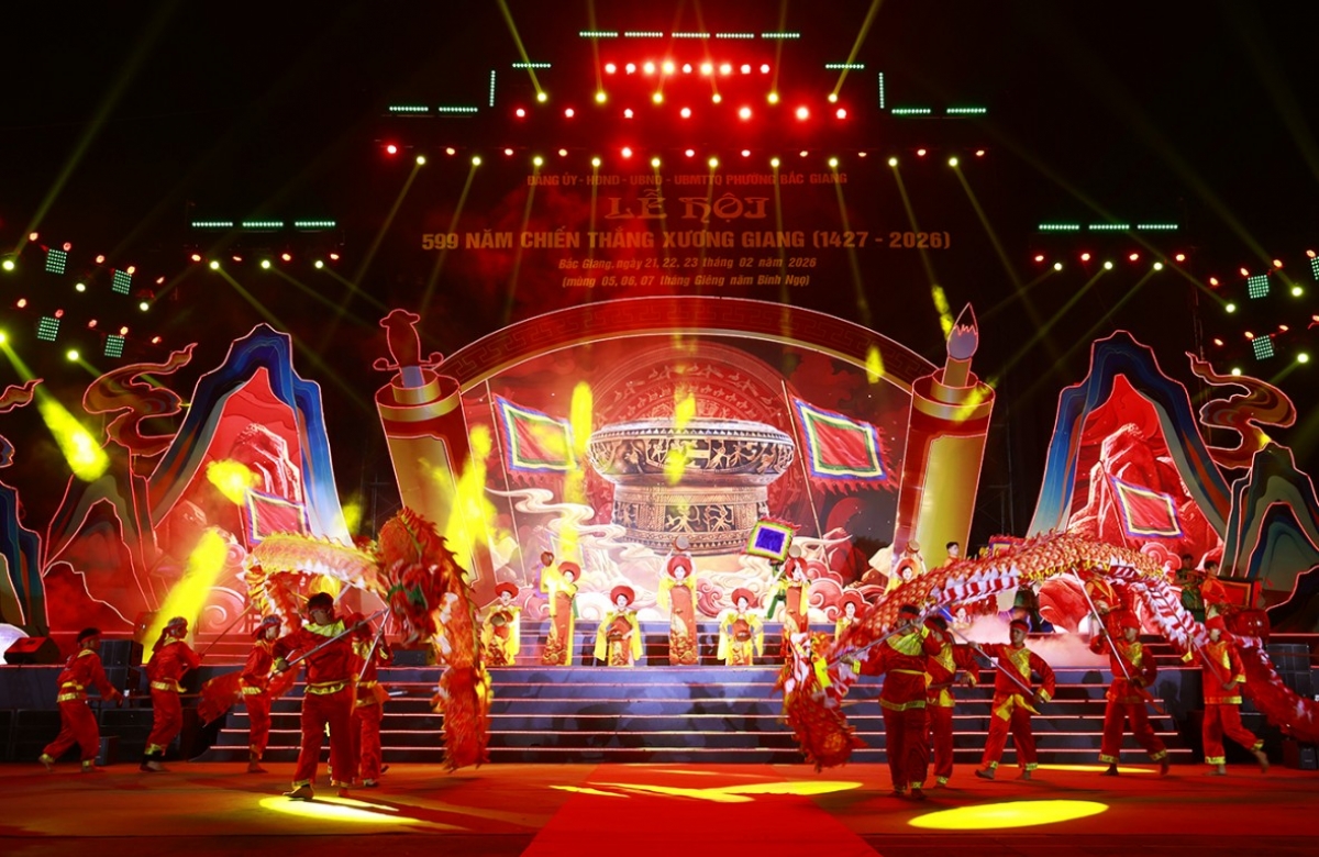Bắc Ninh tưng bừng khai mạc Lễ hội 599 năm Chiến thắng Xương Giang