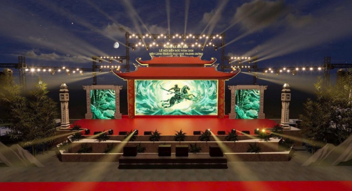 “Đêm linh thiêng - Hào khí Thánh Gióng”: Lan tỏa giá trị di sản Đền Sóc