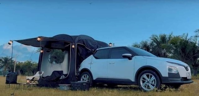 Chiếc VF 5 Plus với chi ph&iacute; qu&aacute; tiết kiệm của anh Tuấn (Nguồn: Facebook Đặng Ngọc Tuấn). &nbsp;