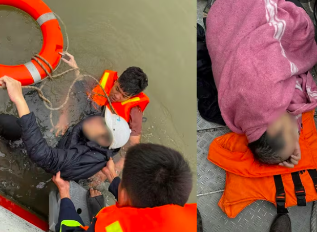 Cảnh sát cứu hộ kịp thời người đàn ông rơi từ cầu Vĩnh Tuy xuống sông Hồng trong thời tiết giá lạnh Cảnh sát cứu hộ kịp thời người đàn ông rơi từ cầu Vĩnh Tuy xuống sông Hồng trong thời tiết giá lạnh