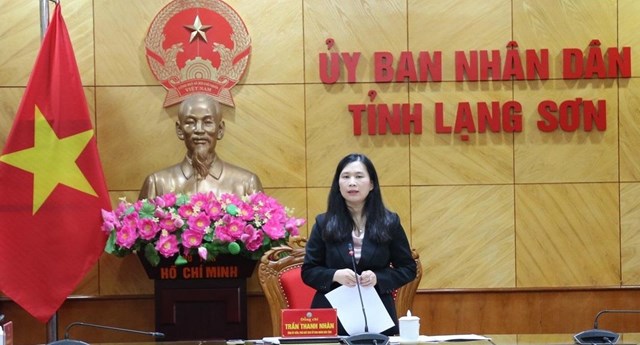 Ph&oacute; Chủ tịch UBND tỉnh Lạng Sơn Trần Thanh Nh&agrave;n chỉ đạo đẩy nhanh thực hiện c&aacute;c dự &aacute;n.