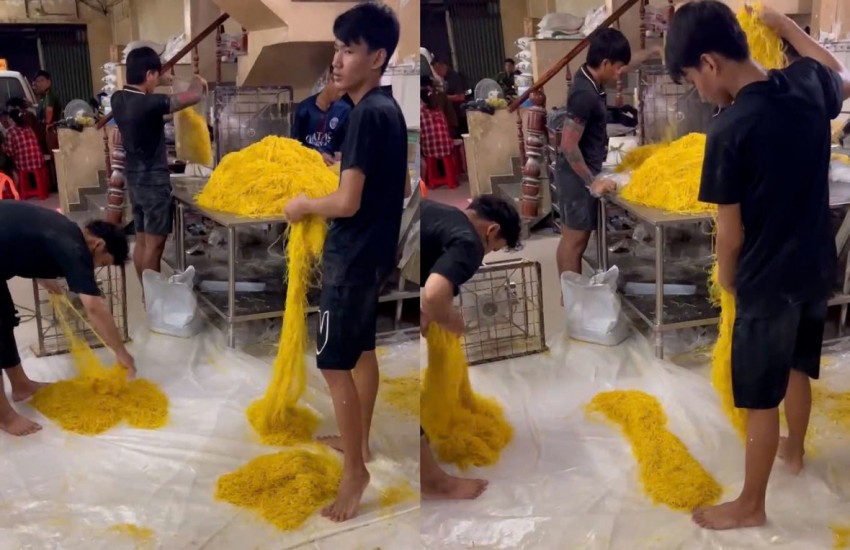 Triệt phá đường dây sản xuất, buôn bán mì sợi có sử dụng chất cấm trong chế biến thực phẩm