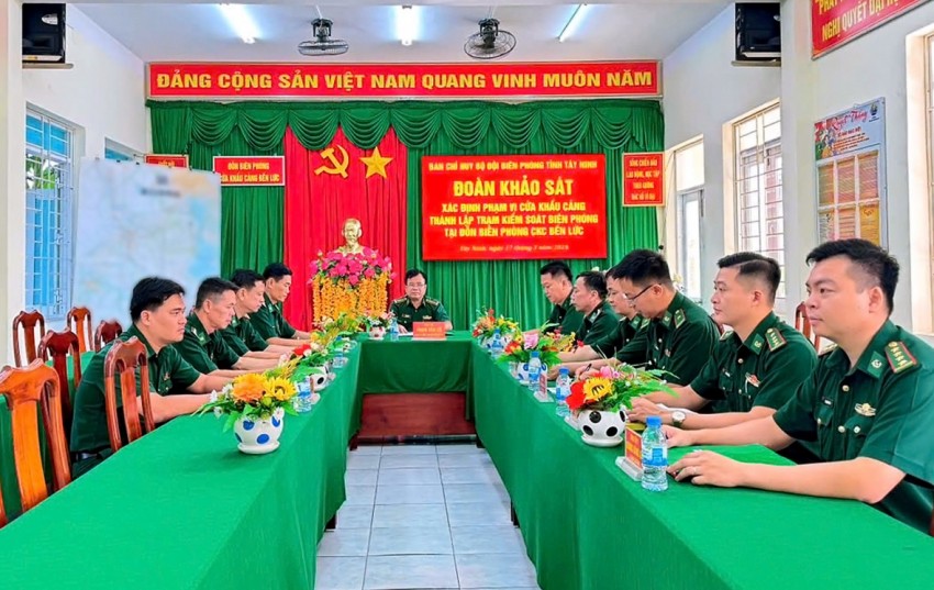 BĐBP Tây Ninh: Khảo sát xác định phạm vi cửa khẩu cảng, thành lập Trạm Kiểm soát Biên phòng