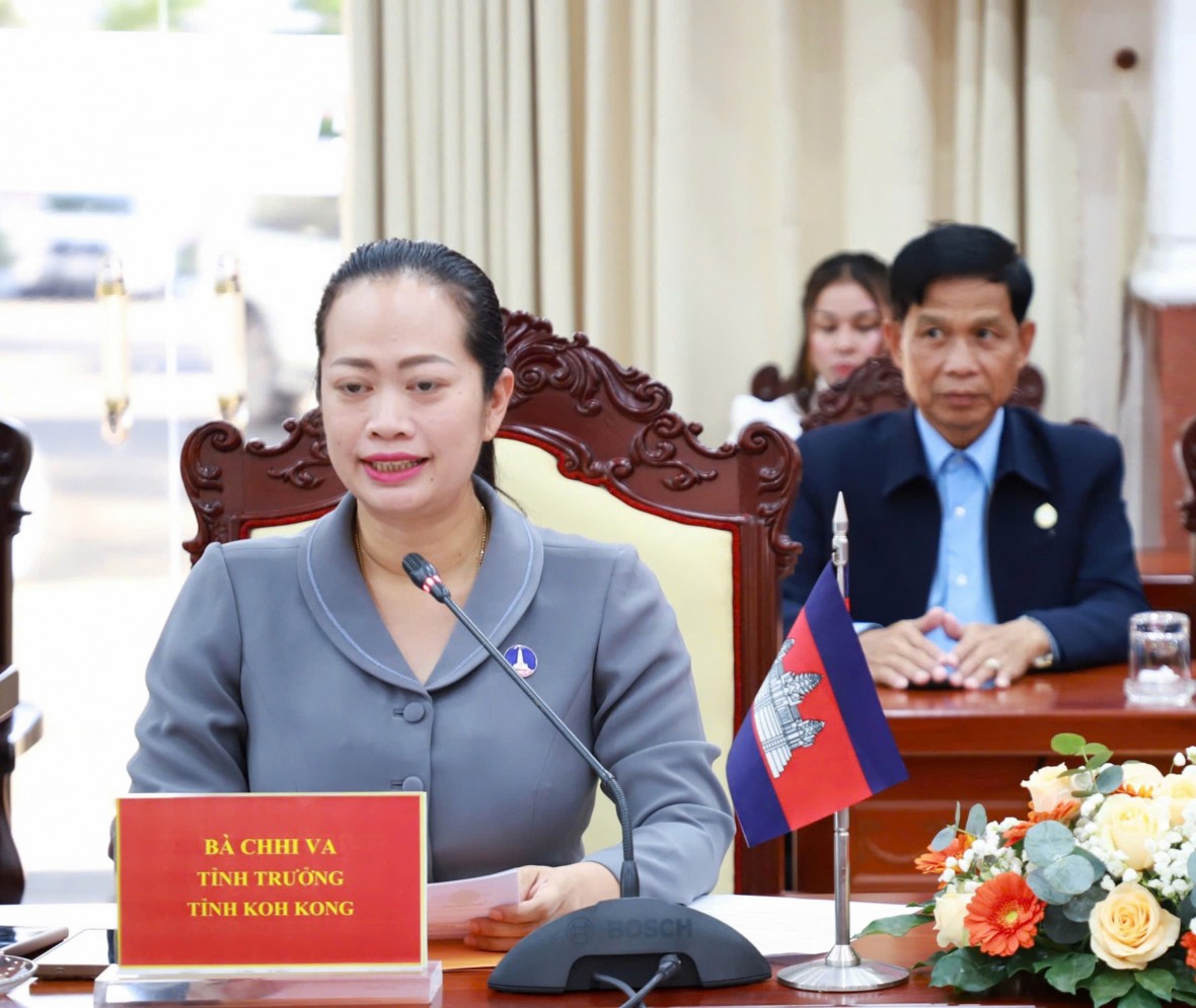 Lãnh đạo UBND tỉnh An Giang tiếp Đoàn đại biểu tỉnh Koh Kong - Vương quốc Campuchia đến thăm và chúc Tết