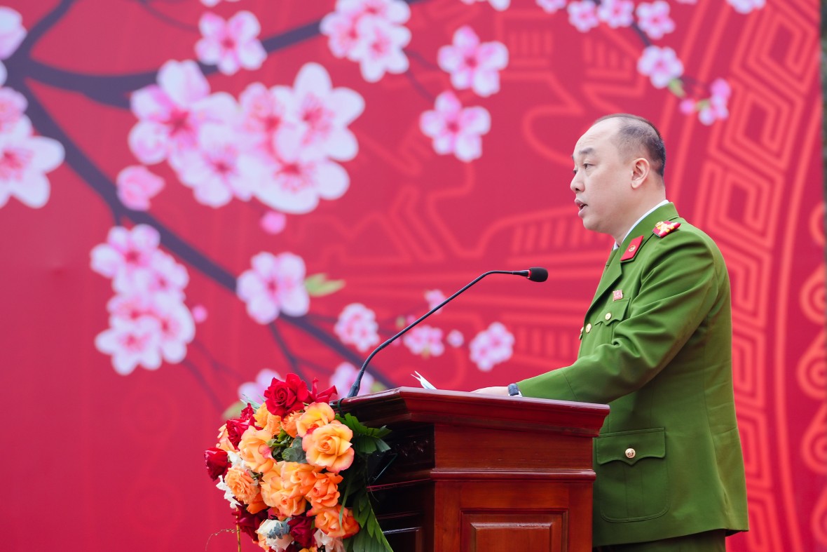 Đại tá Nguyễn Đức Long, Phó Giám đốc Công an TP. Hà Nội - Phó Trưởng ban Thường trực Ban Chỉ đạo phòng, chống ma túy Thành phố chia sẻ tại chương trình.